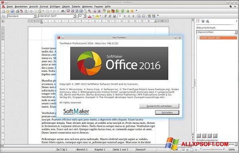 لقطة شاشة SoftMaker Office لنظام التشغيل Windows XP