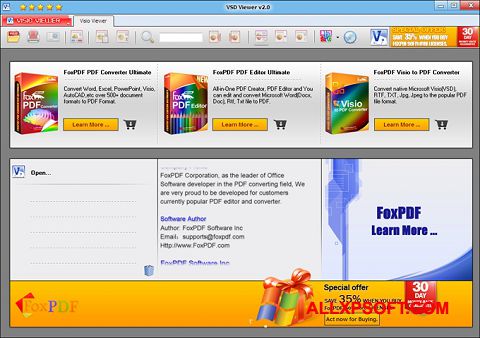 لقطة شاشة VSD Viewer لنظام التشغيل Windows XP