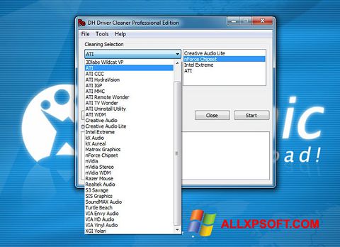 لقطة شاشة Driver Cleaner لنظام التشغيل Windows XP