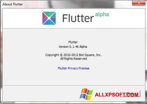 لقطة شاشة Flutter لنظام التشغيل Windows XP