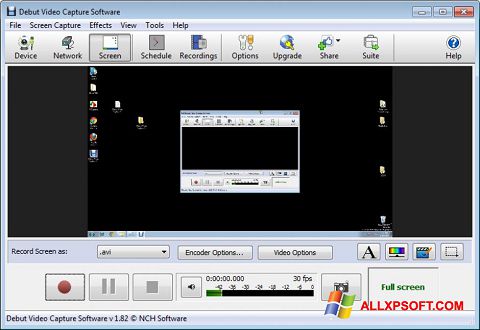 لقطة شاشة Debut Video Capture لنظام التشغيل Windows XP