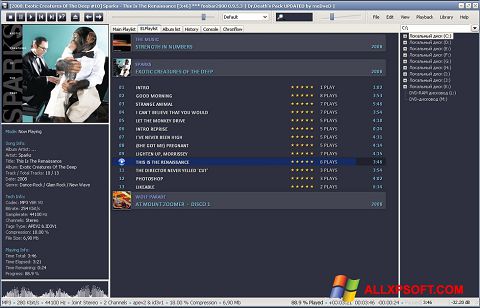 لقطة شاشة Foobar2000 لنظام التشغيل Windows XP