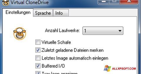 لقطة شاشة Virtual CloneDrive لنظام التشغيل Windows XP