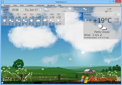 لقطة شاشة YoWindow لنظام التشغيل Windows XP