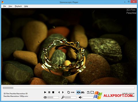 لقطة شاشة Stereoscopic Player لنظام التشغيل Windows XP