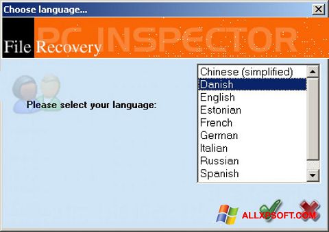 لقطة شاشة PC Inspector File Recovery لنظام التشغيل Windows XP