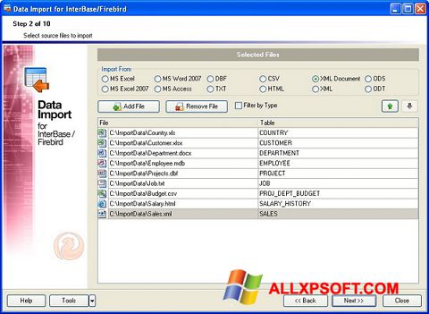 لقطة شاشة Firebird لنظام التشغيل Windows XP