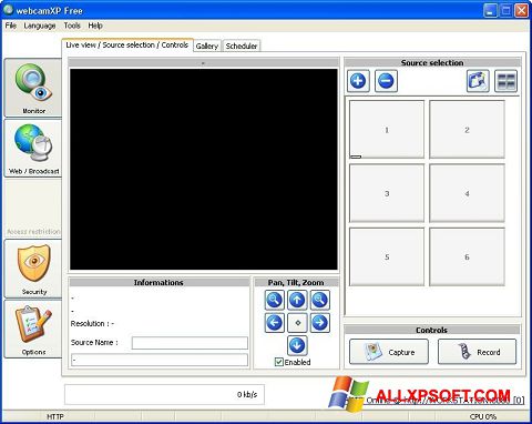 لقطة شاشة webcamXP لنظام التشغيل Windows XP