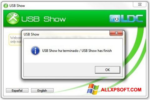 لقطة شاشة USB Show لنظام التشغيل Windows XP