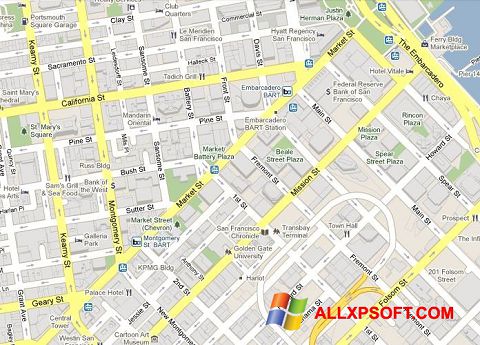 لقطة شاشة Google Maps لنظام التشغيل Windows XP