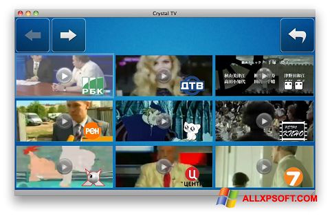 لقطة شاشة Crystal TV لنظام التشغيل Windows XP