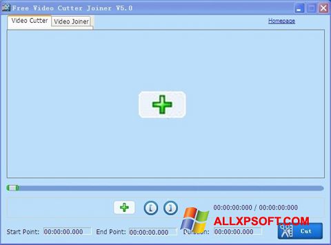 لقطة شاشة Free Video Cutter لنظام التشغيل Windows XP