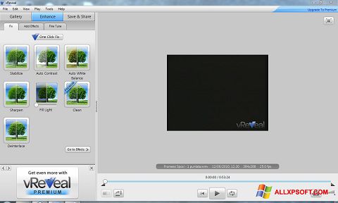 لقطة شاشة vReveal لنظام التشغيل Windows XP