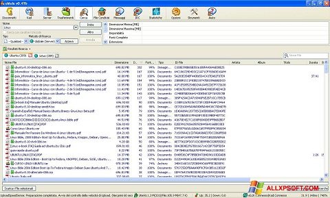 لقطة شاشة eMule لنظام التشغيل Windows XP