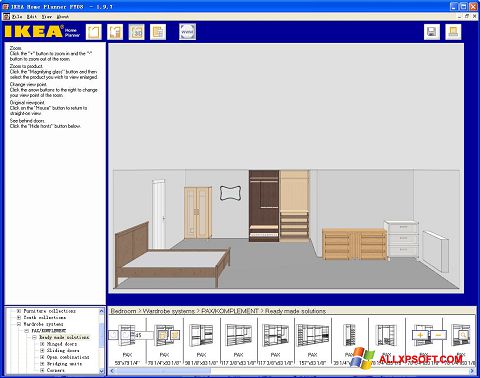 لقطة شاشة IKEA Home Planner لنظام التشغيل Windows XP