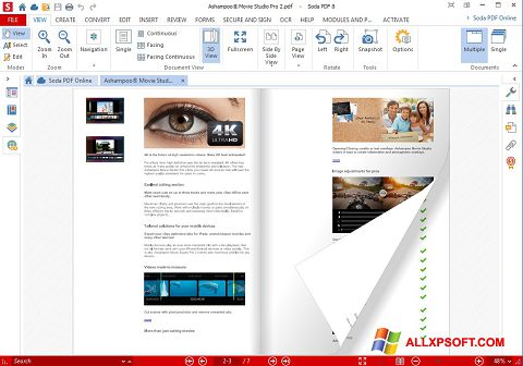 لقطة شاشة Soda PDF لنظام التشغيل Windows XP