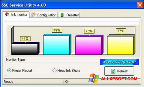 لقطة شاشة SSC Service Utility لنظام التشغيل Windows XP