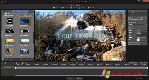 لقطة شاشة Pinnacle Studio لنظام التشغيل Windows XP
