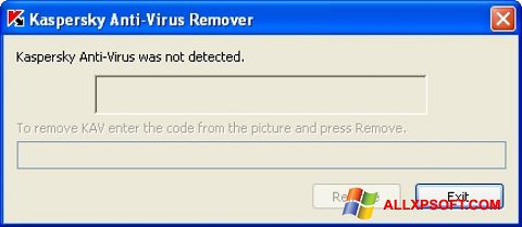 لقطة شاشة KAVremover لنظام التشغيل Windows XP