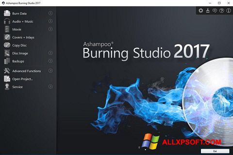 لقطة شاشة Ashampoo Burning Studio لنظام التشغيل Windows XP