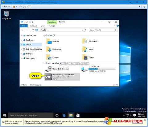 لقطة شاشة Virtual CD لنظام التشغيل Windows XP